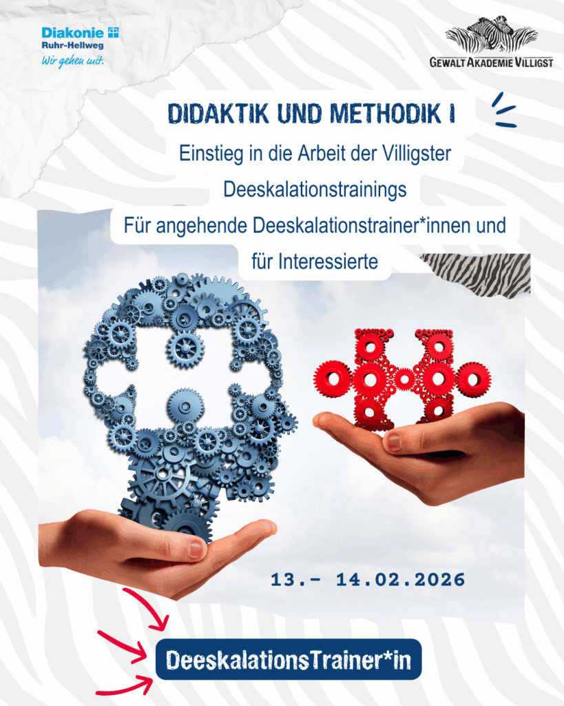 Plakat: Didaktik & Methodik I – Einstieg Villigster Deeskalationstrainings, 13.–14.02.2026